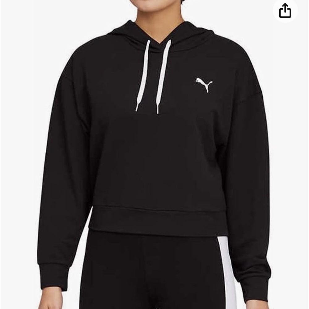 PUMA woman’s Cropped Sport Hoodie-Size Large